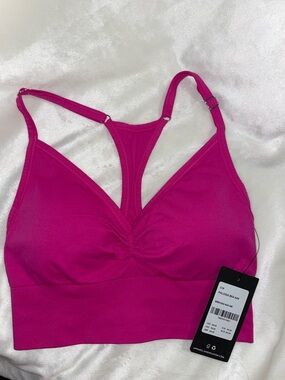 Peloton Hot Pink Racerback Sports Bralette